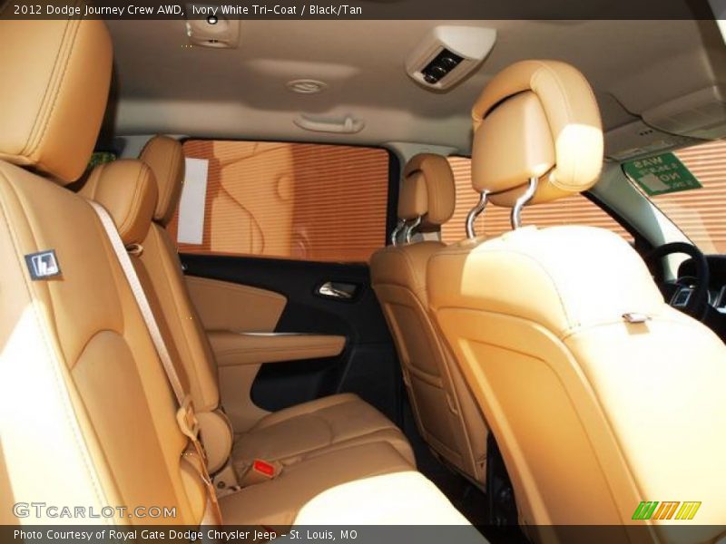 Ivory White Tri-Coat / Black/Tan 2012 Dodge Journey Crew AWD