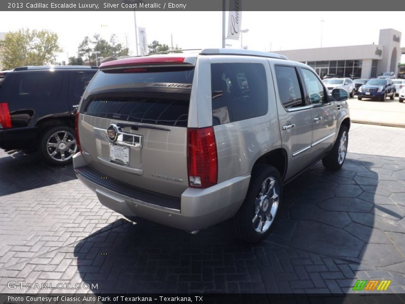 Silver Coast Metallic / Ebony 2013 Cadillac Escalade Luxury