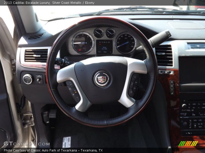 Silver Coast Metallic / Ebony 2013 Cadillac Escalade Luxury