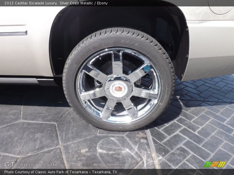 Silver Coast Metallic / Ebony 2013 Cadillac Escalade Luxury