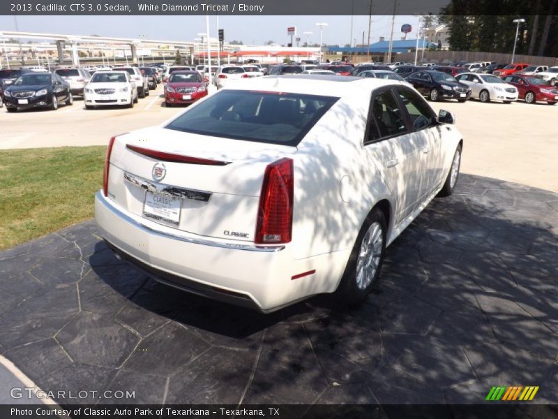 White Diamond Tricoat / Ebony 2013 Cadillac CTS 3.0 Sedan