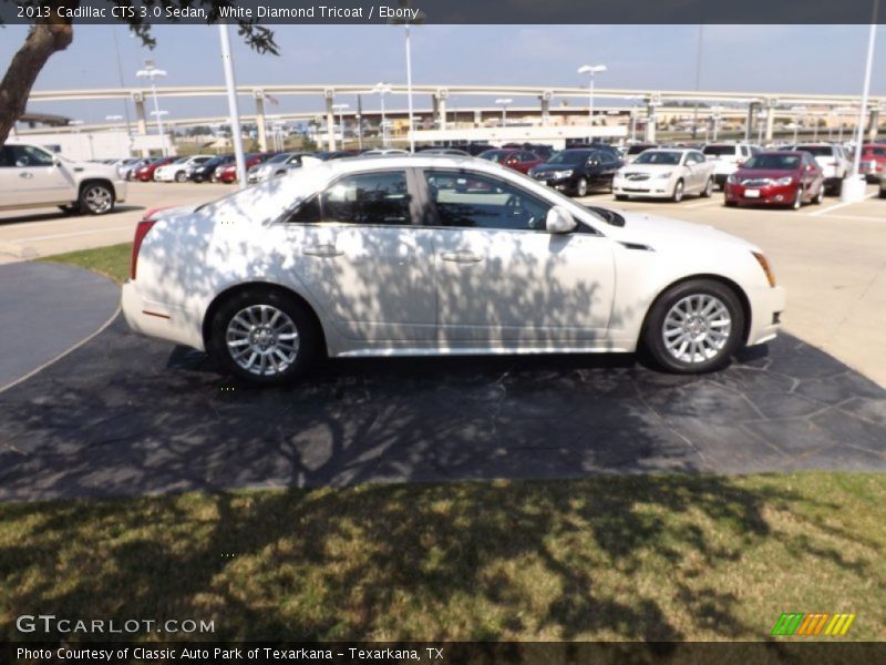 White Diamond Tricoat / Ebony 2013 Cadillac CTS 3.0 Sedan