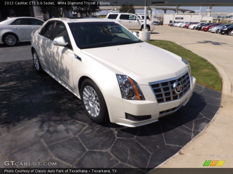 White Diamond Tricoat / Ebony 2013 Cadillac CTS 3.0 Sedan