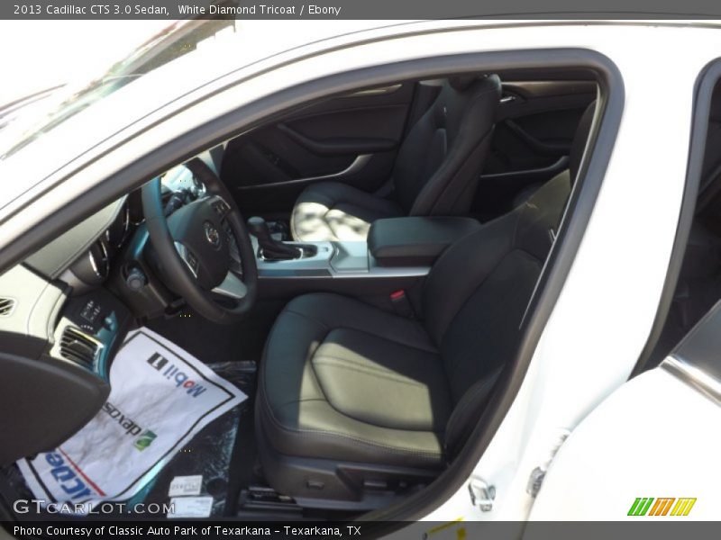 White Diamond Tricoat / Ebony 2013 Cadillac CTS 3.0 Sedan