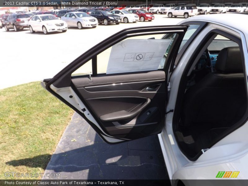 White Diamond Tricoat / Ebony 2013 Cadillac CTS 3.0 Sedan