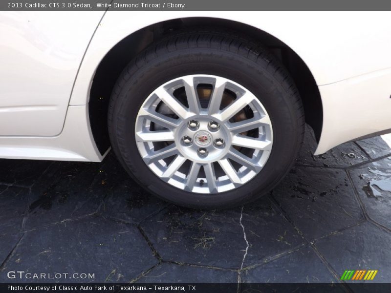 White Diamond Tricoat / Ebony 2013 Cadillac CTS 3.0 Sedan
