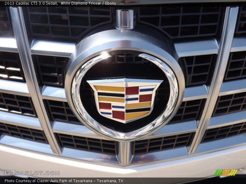 White Diamond Tricoat / Ebony 2013 Cadillac CTS 3.0 Sedan