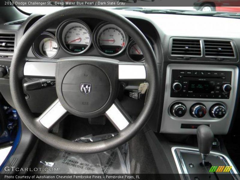 Deep Water Blue Pearl / Dark Slate Gray 2010 Dodge Challenger SE