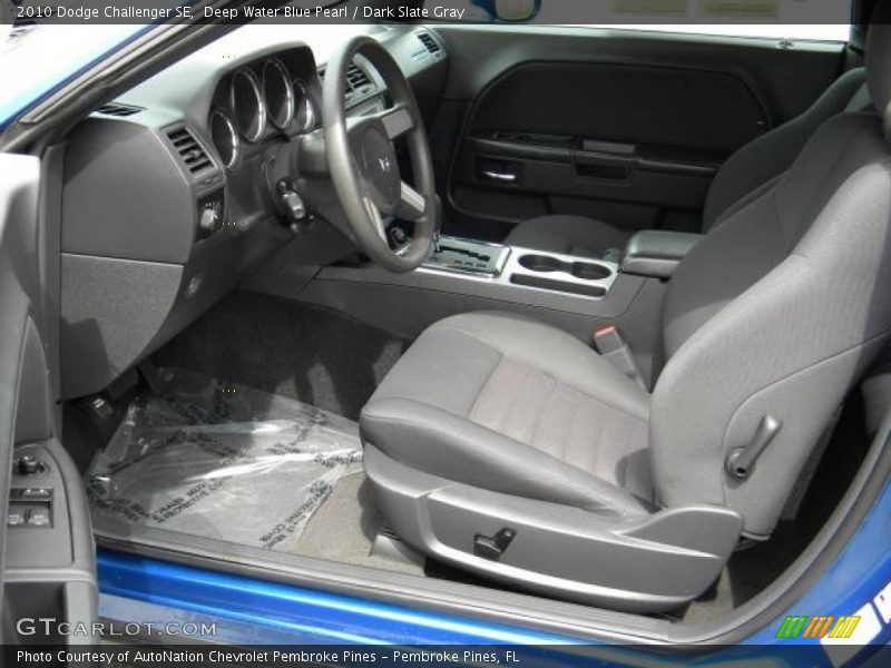Deep Water Blue Pearl / Dark Slate Gray 2010 Dodge Challenger SE