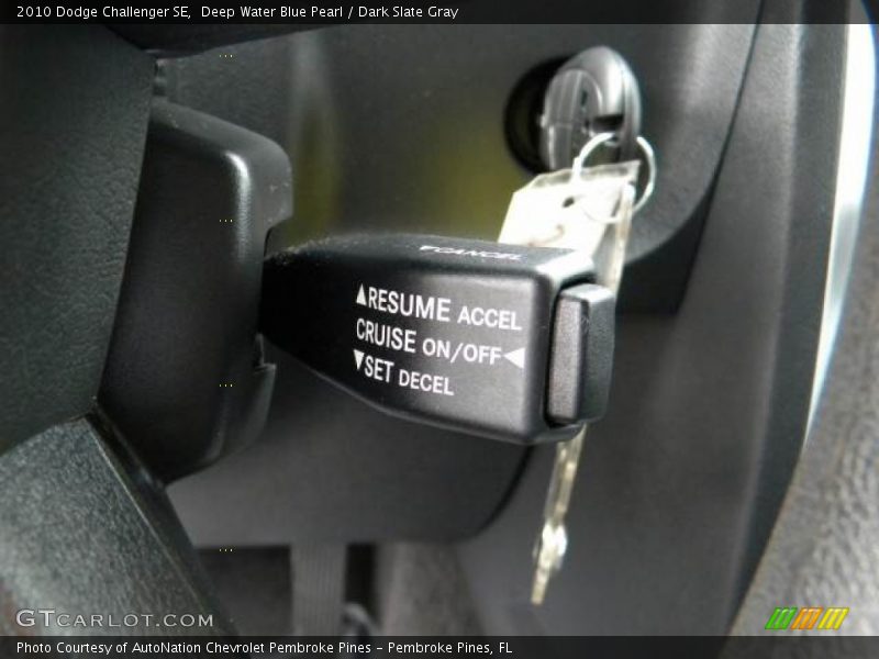 Deep Water Blue Pearl / Dark Slate Gray 2010 Dodge Challenger SE