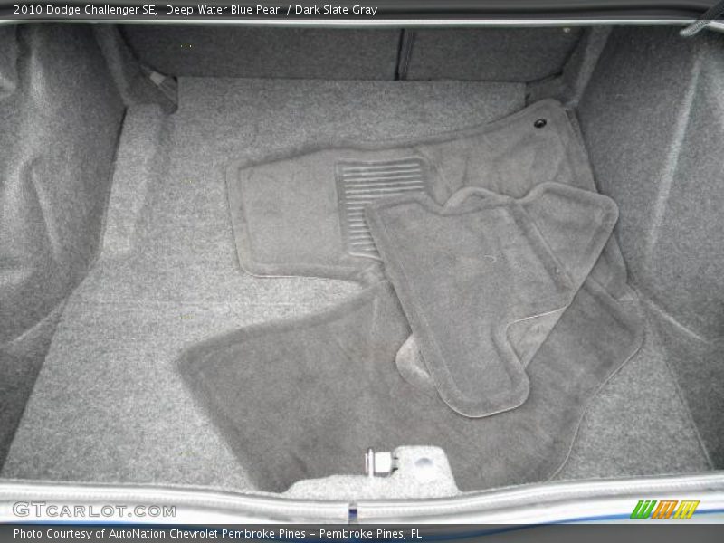 Deep Water Blue Pearl / Dark Slate Gray 2010 Dodge Challenger SE