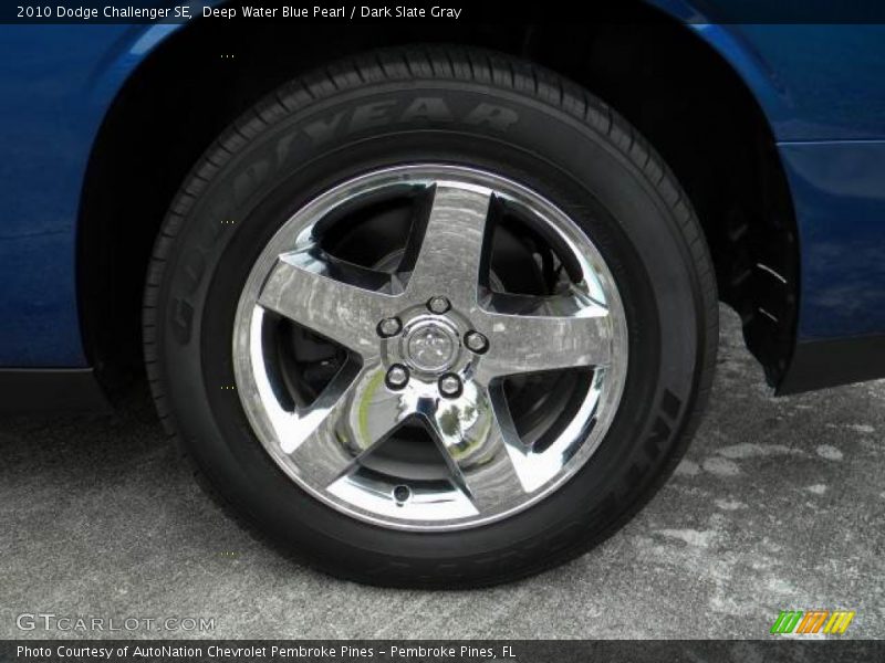 Deep Water Blue Pearl / Dark Slate Gray 2010 Dodge Challenger SE