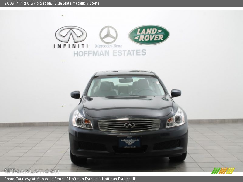 Blue Slate Metallic / Stone 2009 Infiniti G 37 x Sedan