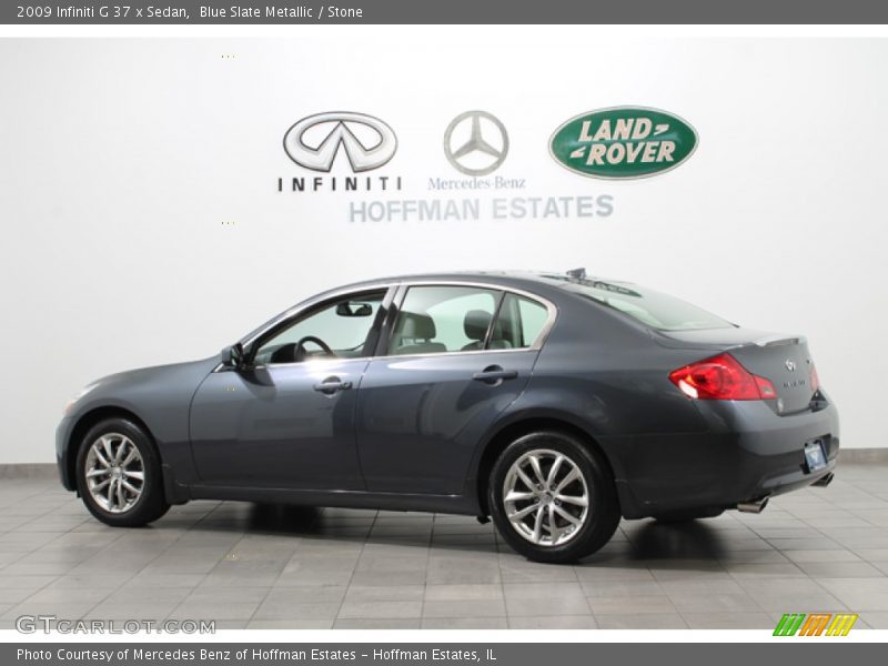 Blue Slate Metallic / Stone 2009 Infiniti G 37 x Sedan