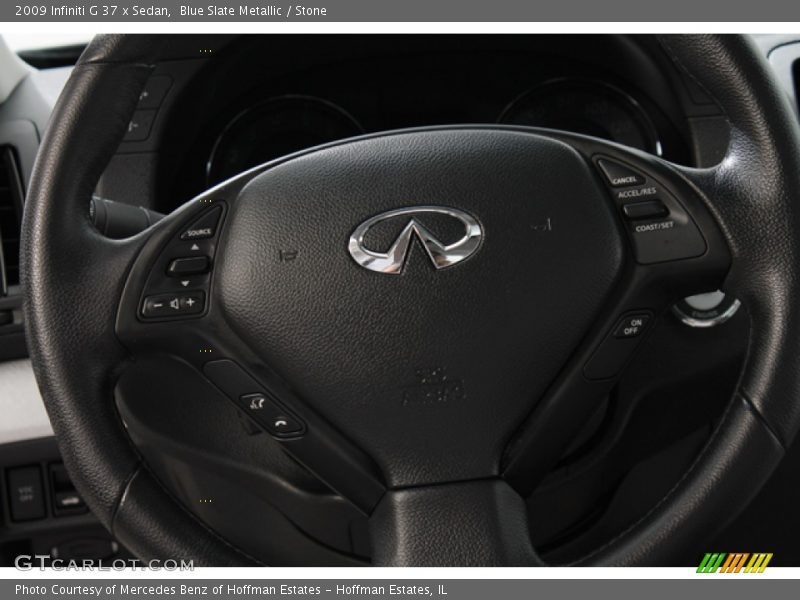 Blue Slate Metallic / Stone 2009 Infiniti G 37 x Sedan