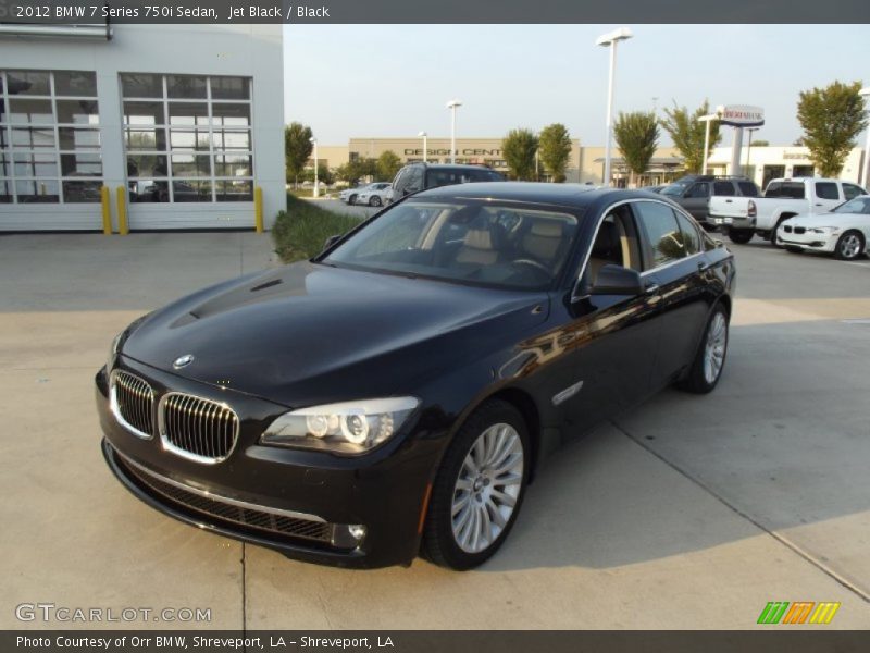 Jet Black / Black 2012 BMW 7 Series 750i Sedan
