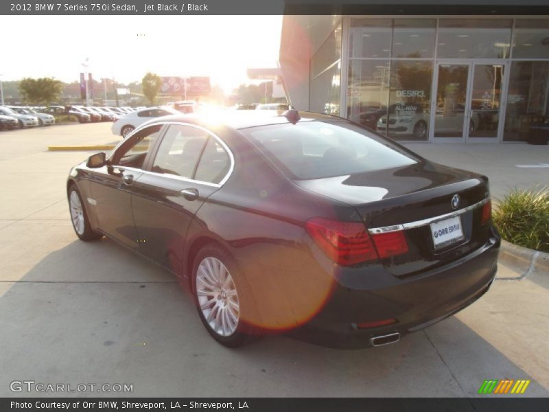 Jet Black / Black 2012 BMW 7 Series 750i Sedan