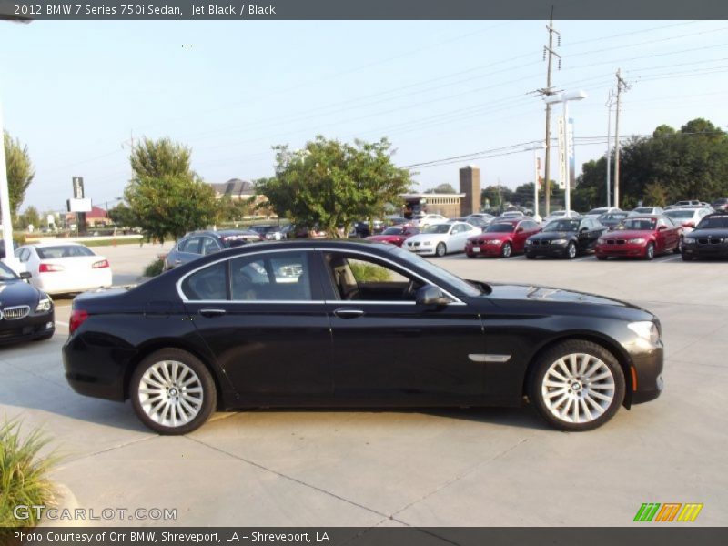 Jet Black / Black 2012 BMW 7 Series 750i Sedan