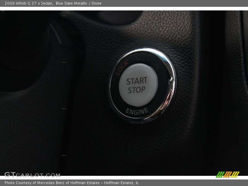Blue Slate Metallic / Stone 2009 Infiniti G 37 x Sedan
