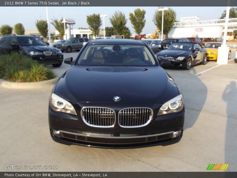 Jet Black / Black 2012 BMW 7 Series 750i Sedan