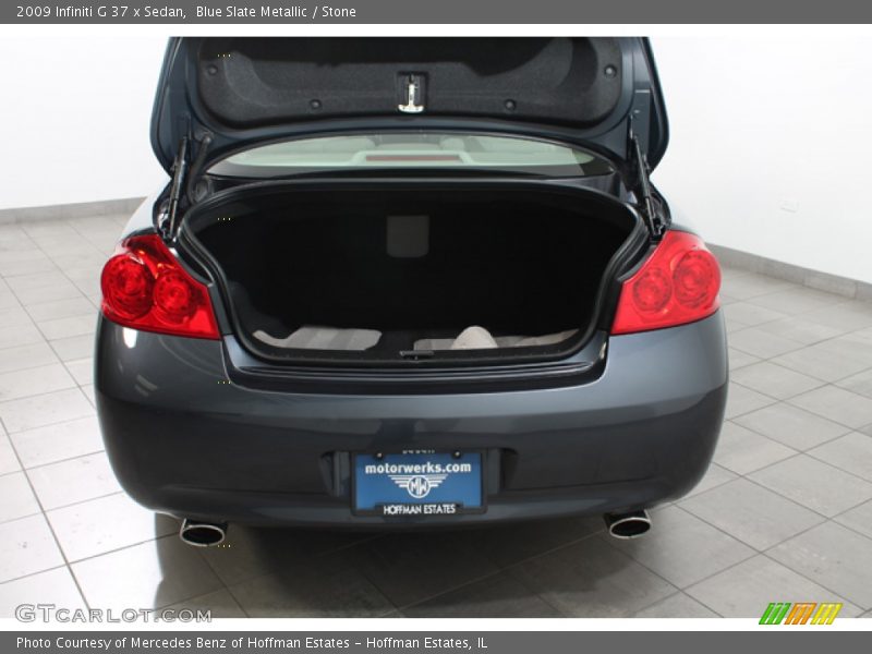 Blue Slate Metallic / Stone 2009 Infiniti G 37 x Sedan