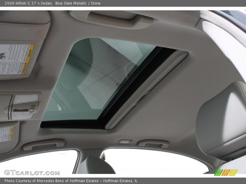 Blue Slate Metallic / Stone 2009 Infiniti G 37 x Sedan