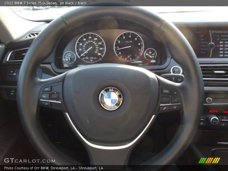 Jet Black / Black 2012 BMW 7 Series 750i Sedan