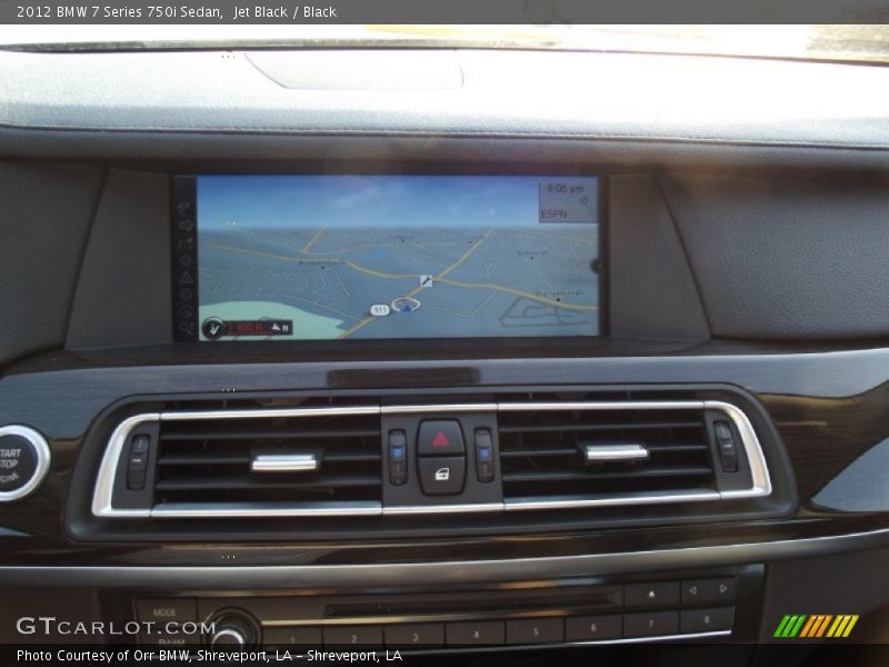 Jet Black / Black 2012 BMW 7 Series 750i Sedan