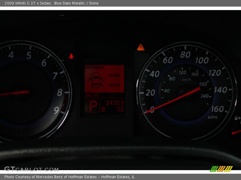 Blue Slate Metallic / Stone 2009 Infiniti G 37 x Sedan