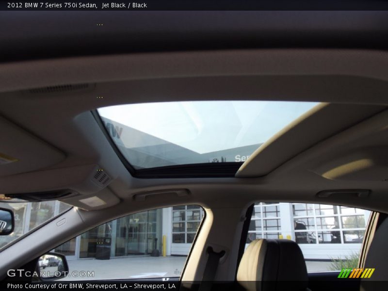 Jet Black / Black 2012 BMW 7 Series 750i Sedan