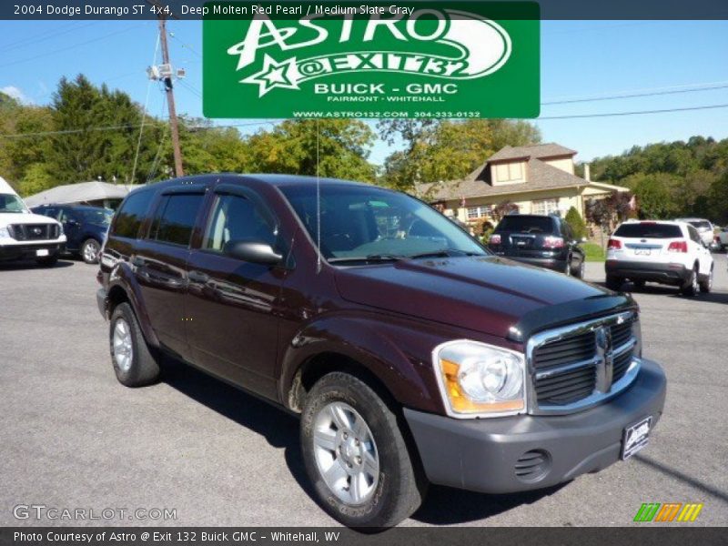 Deep Molten Red Pearl / Medium Slate Gray 2004 Dodge Durango ST 4x4