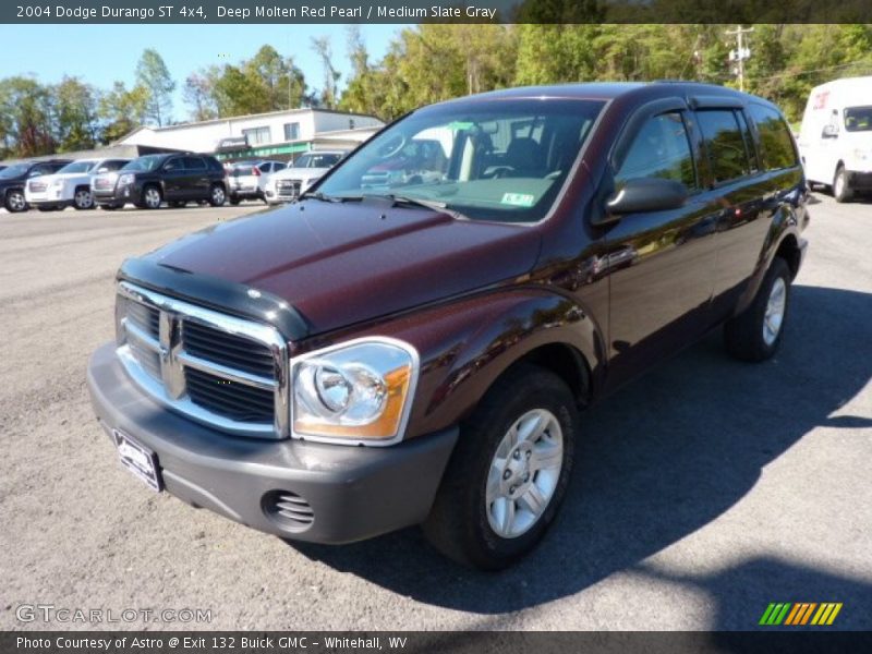 Deep Molten Red Pearl / Medium Slate Gray 2004 Dodge Durango ST 4x4