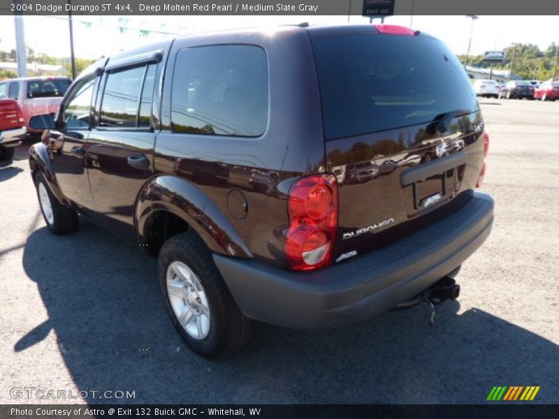Deep Molten Red Pearl / Medium Slate Gray 2004 Dodge Durango ST 4x4