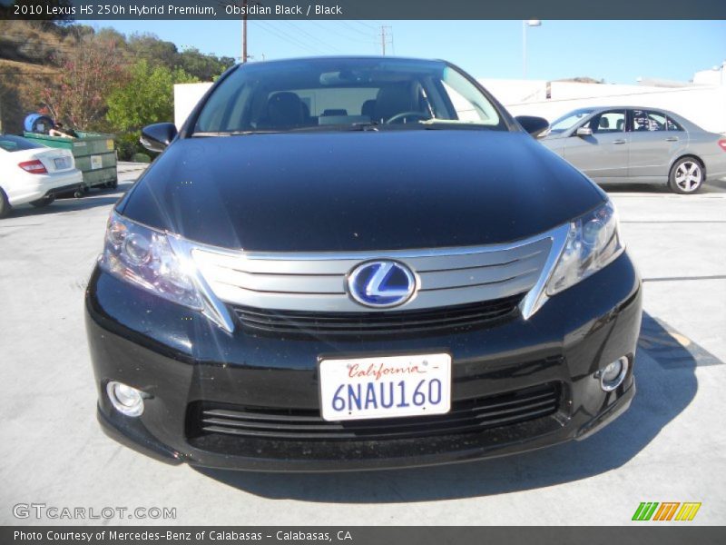Obsidian Black / Black 2010 Lexus HS 250h Hybrid Premium