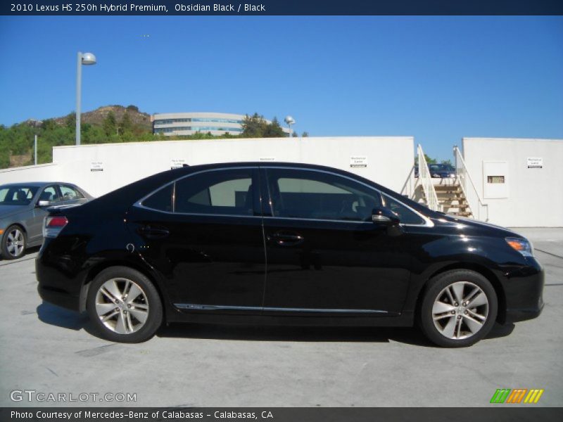 Obsidian Black / Black 2010 Lexus HS 250h Hybrid Premium