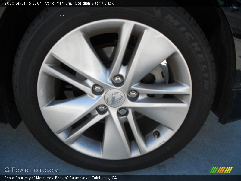 Obsidian Black / Black 2010 Lexus HS 250h Hybrid Premium