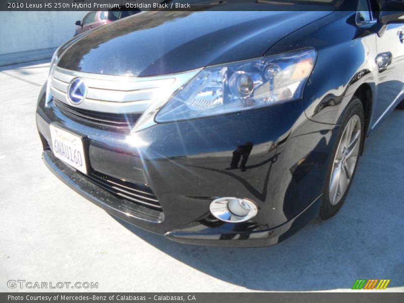 Obsidian Black / Black 2010 Lexus HS 250h Hybrid Premium