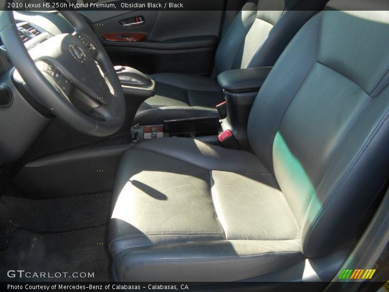 Obsidian Black / Black 2010 Lexus HS 250h Hybrid Premium