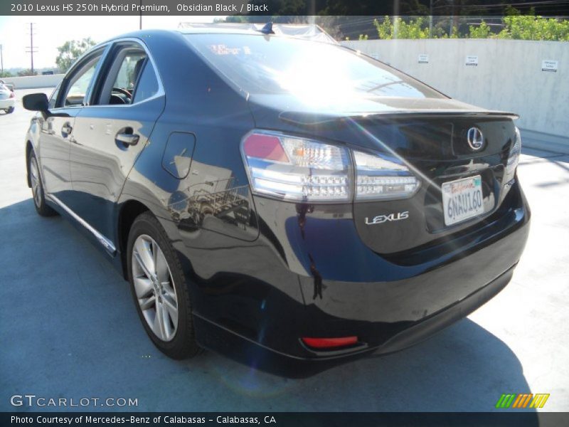 Obsidian Black / Black 2010 Lexus HS 250h Hybrid Premium