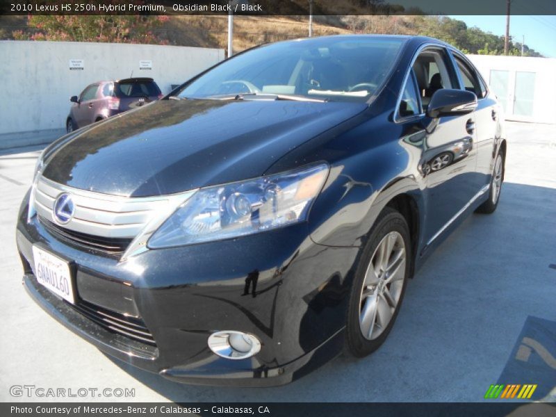 Obsidian Black / Black 2010 Lexus HS 250h Hybrid Premium