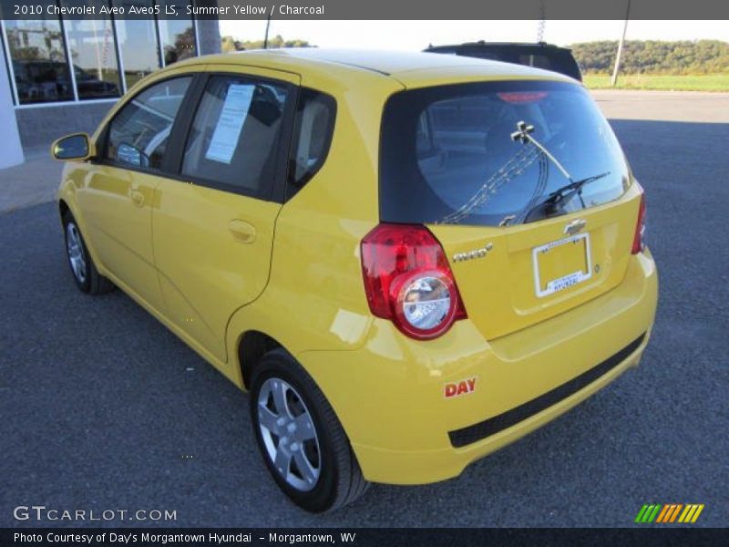 Summer Yellow / Charcoal 2010 Chevrolet Aveo Aveo5 LS