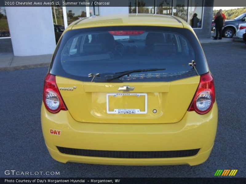Summer Yellow / Charcoal 2010 Chevrolet Aveo Aveo5 LS