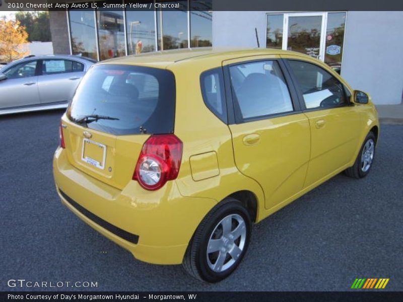Summer Yellow / Charcoal 2010 Chevrolet Aveo Aveo5 LS