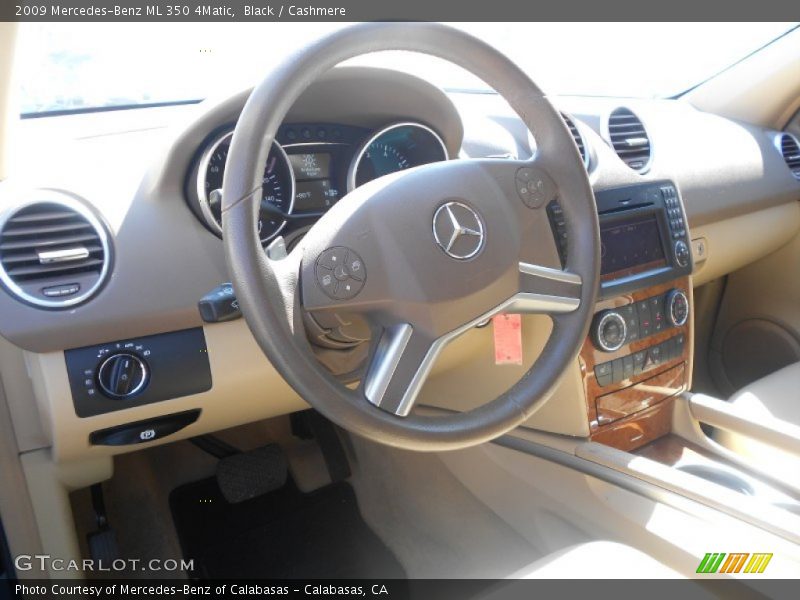 Black / Cashmere 2009 Mercedes-Benz ML 350 4Matic