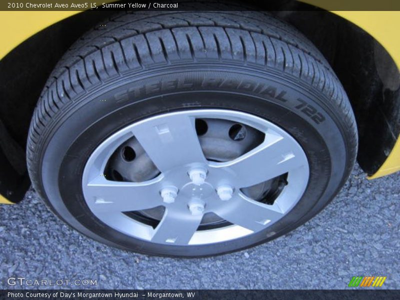 Summer Yellow / Charcoal 2010 Chevrolet Aveo Aveo5 LS