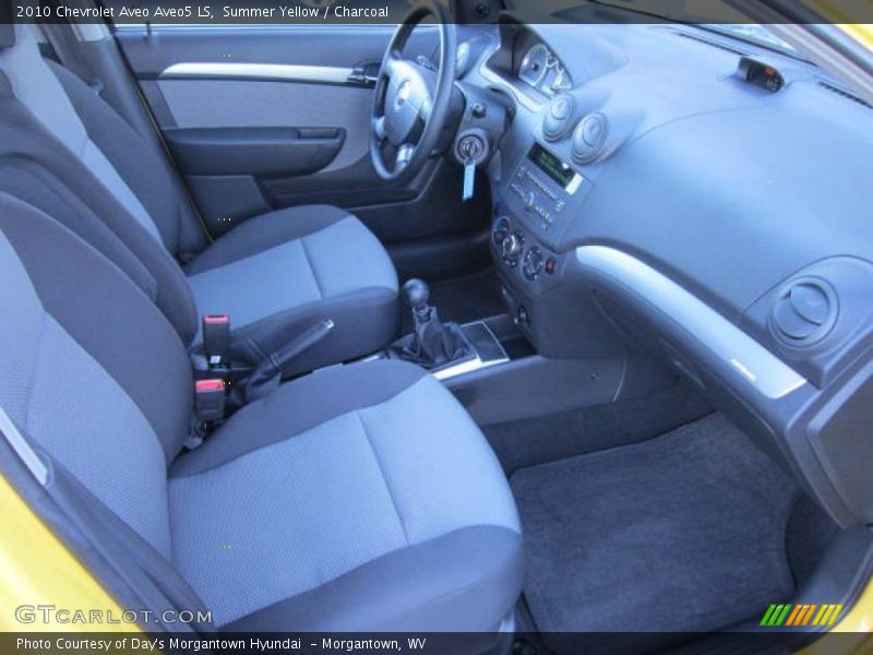 Summer Yellow / Charcoal 2010 Chevrolet Aveo Aveo5 LS