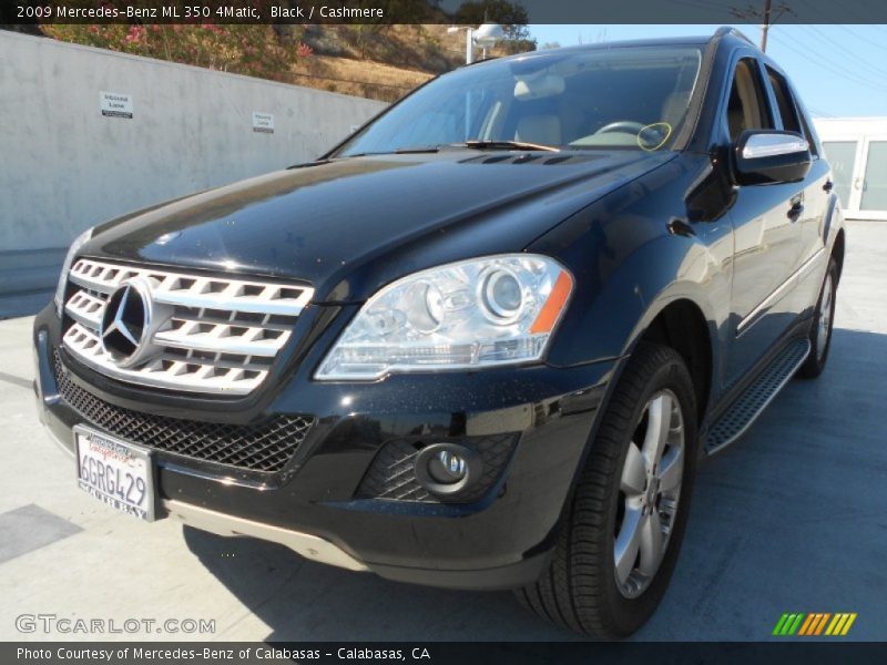 Black / Cashmere 2009 Mercedes-Benz ML 350 4Matic
