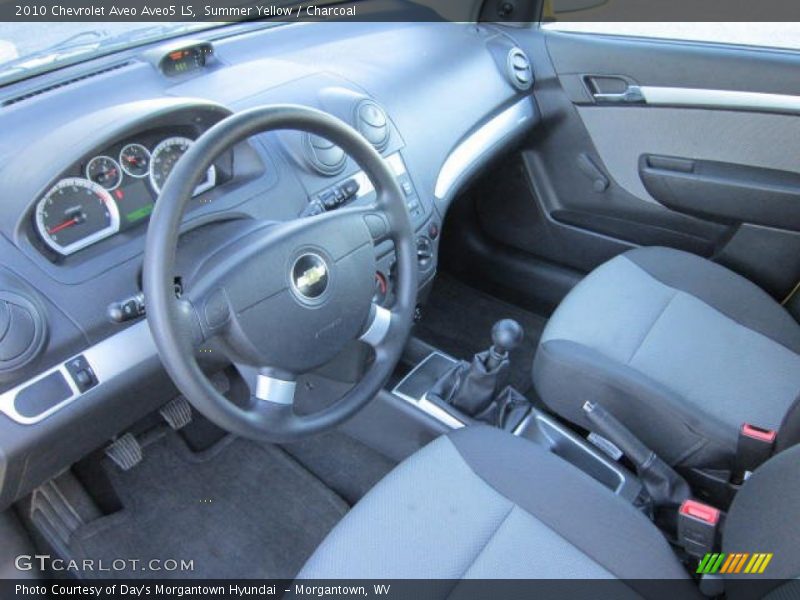 Summer Yellow / Charcoal 2010 Chevrolet Aveo Aveo5 LS
