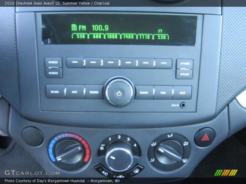 Summer Yellow / Charcoal 2010 Chevrolet Aveo Aveo5 LS