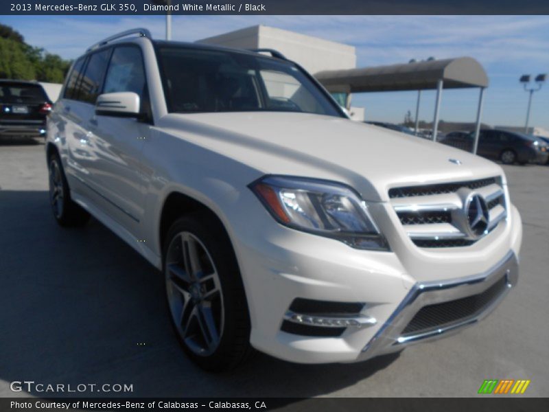 Diamond White Metallic / Black 2013 Mercedes-Benz GLK 350